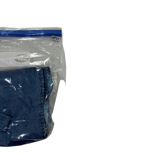 Marine Layer Poppy Reversible Wrap Mini Skirt  Medium Wash Chambray Denim Sz Med - Picture 12 of 16